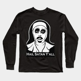 Oslo Black Hail Satan Y'all Long Sleeve T-Shirt